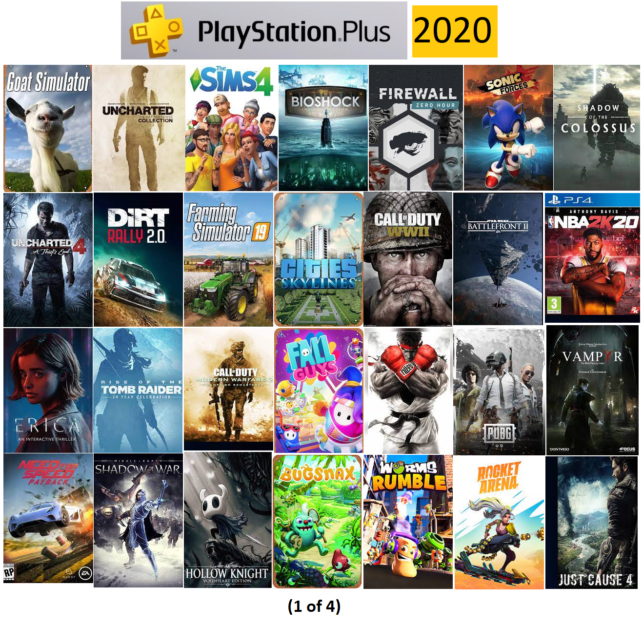 all ps plus essential games