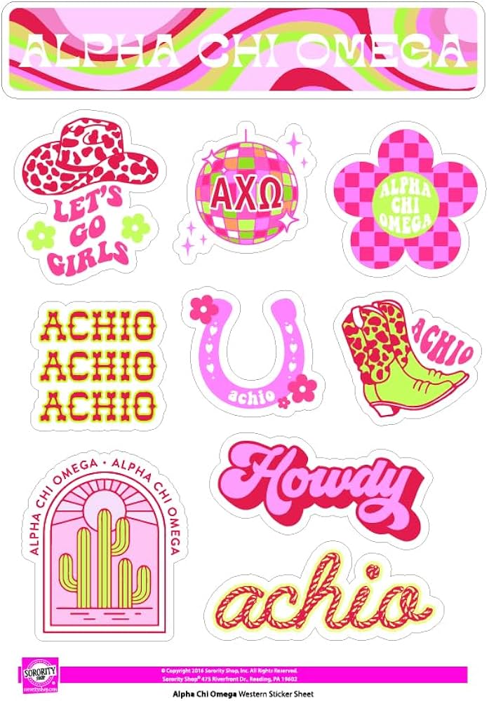 alpha chi omega stickers