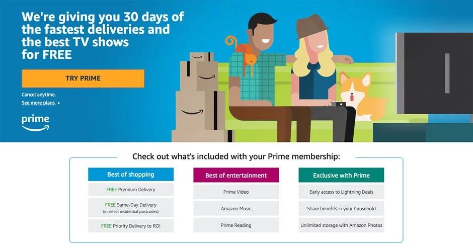 amazon prime free trial