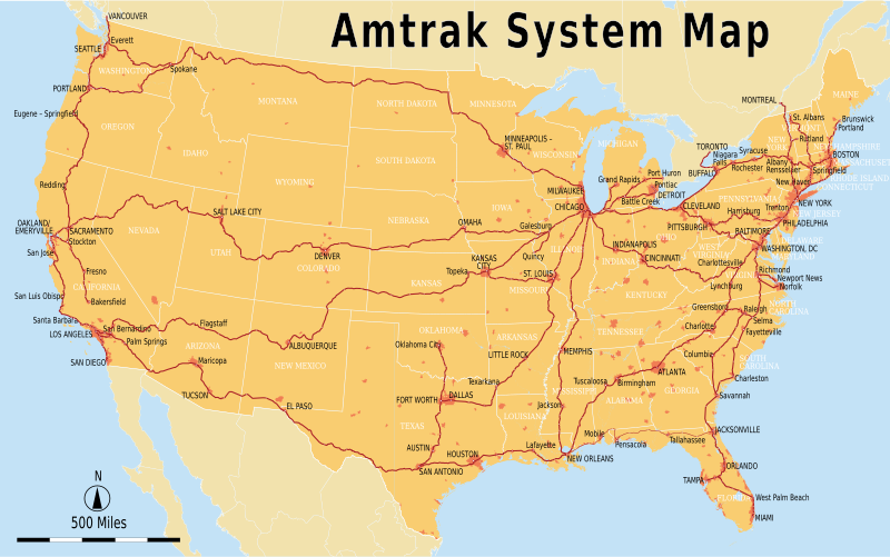 amtrak map