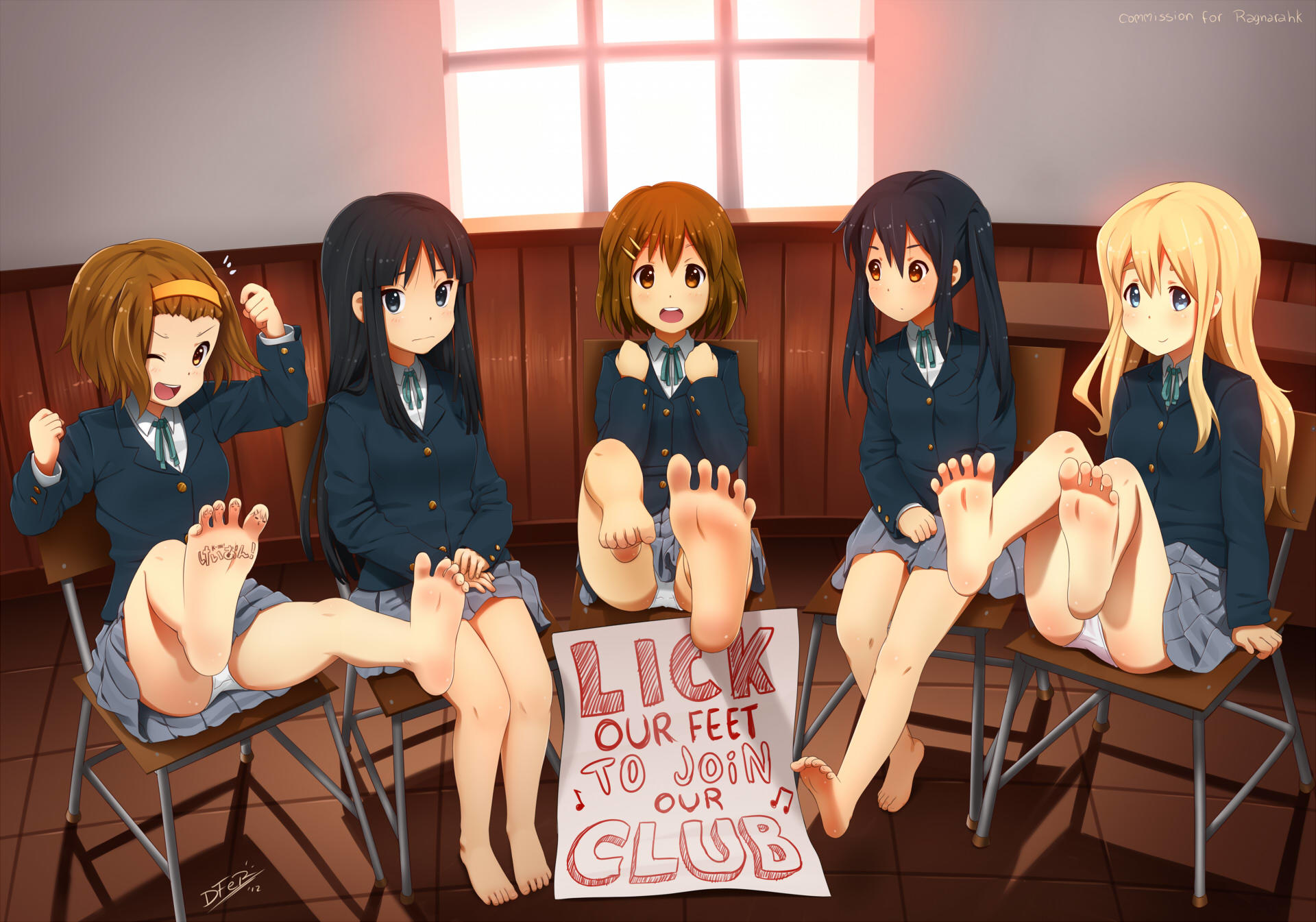 anime foot worship