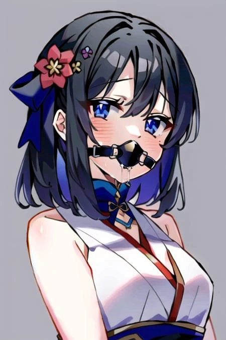 anime girl ball gagged