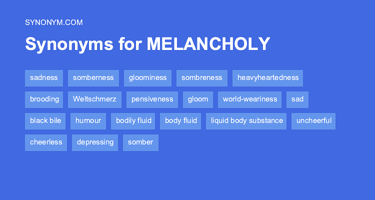 antonym for melancholy