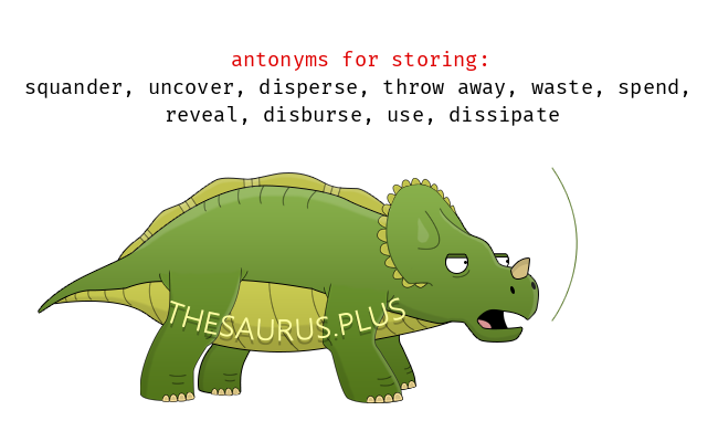 antonyms for storage