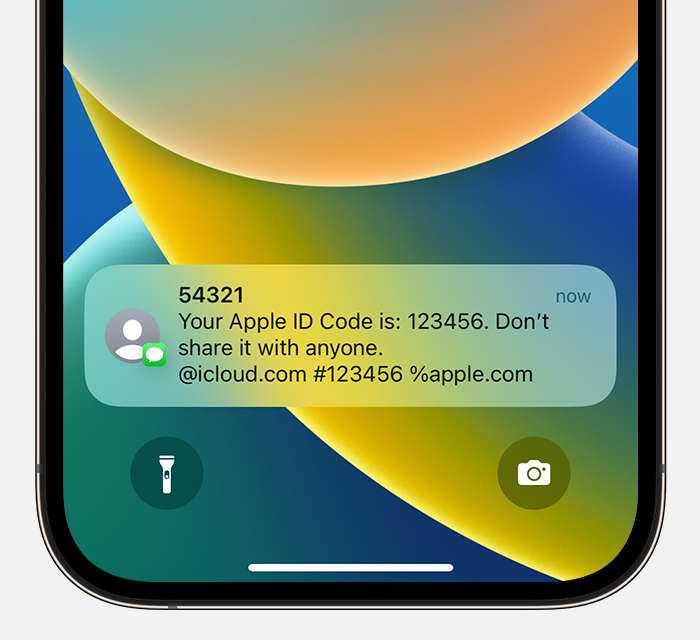 apple verification code