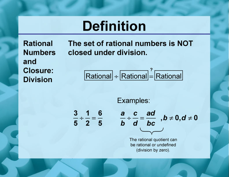 are integers closed under division