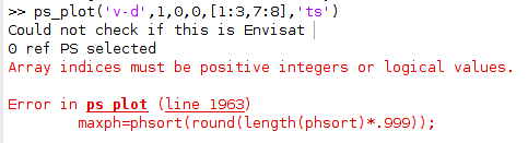 array indices must be positive integers or logical values.