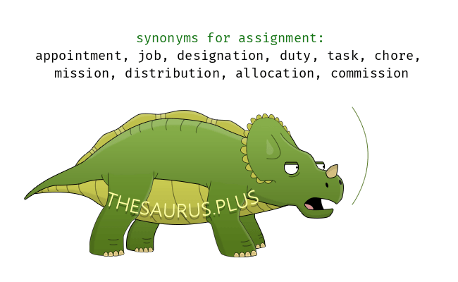 assignment synonym