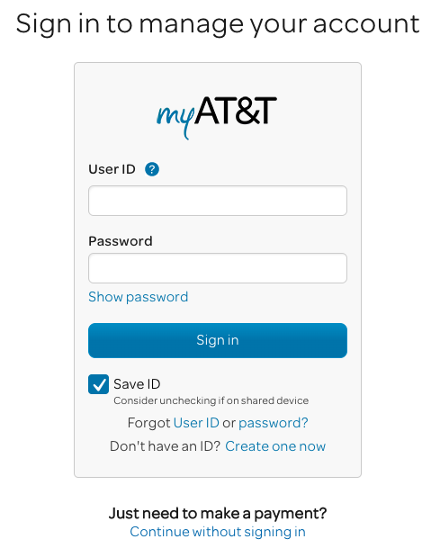 at&t one time payment