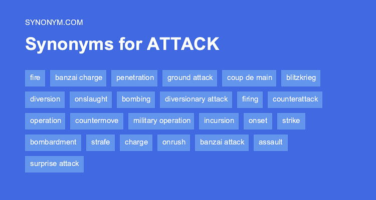 attack synonym