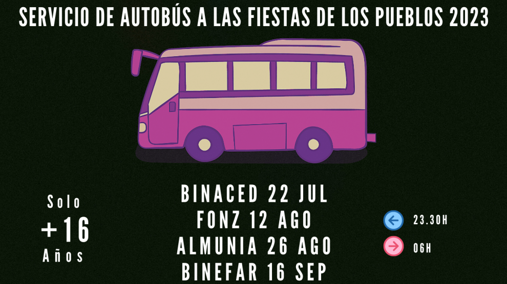 autobús monzón binéfar