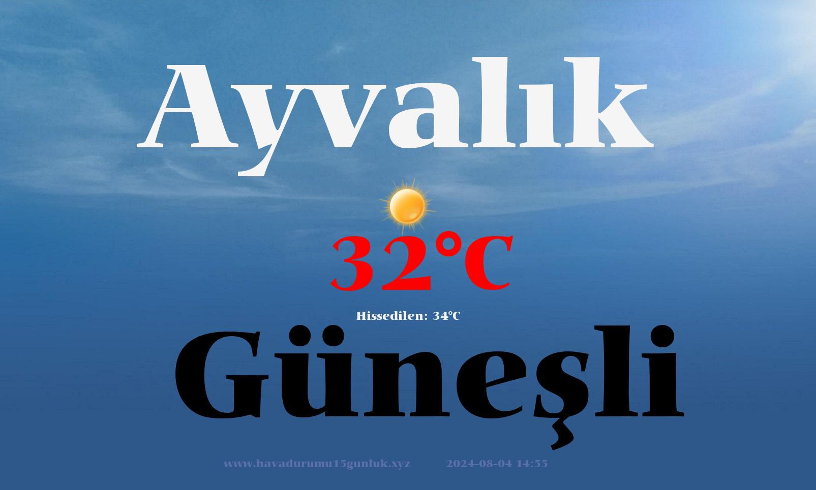 ayvalık hava durumu meteoroloji