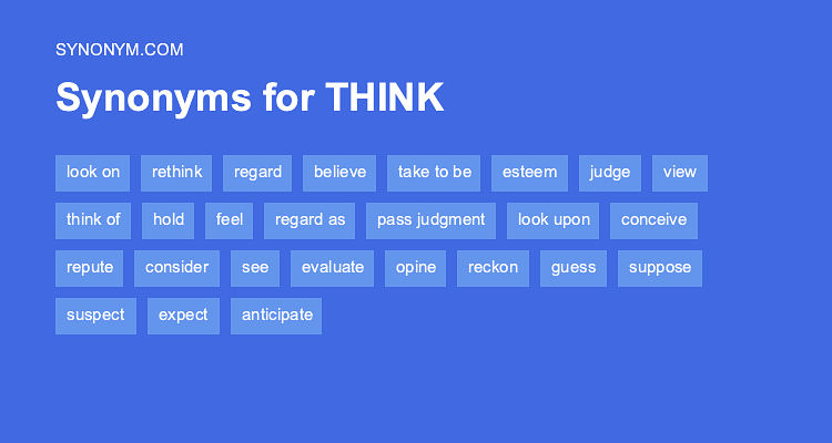 synonym think