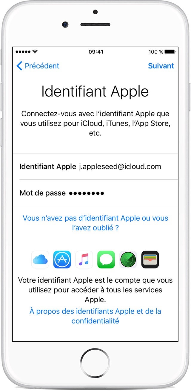 icloud identifiant