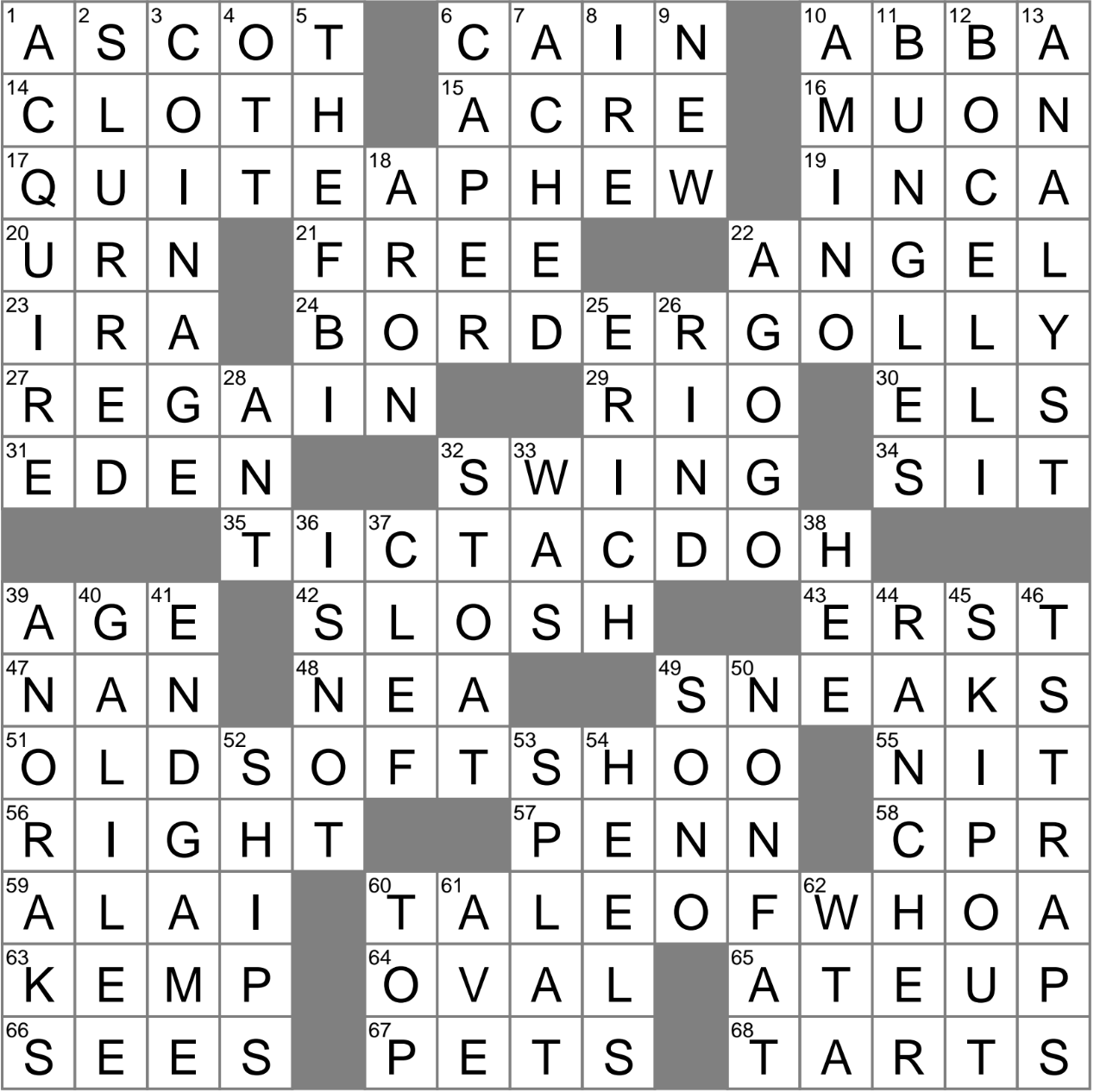 invent a word or phrase crossword clue