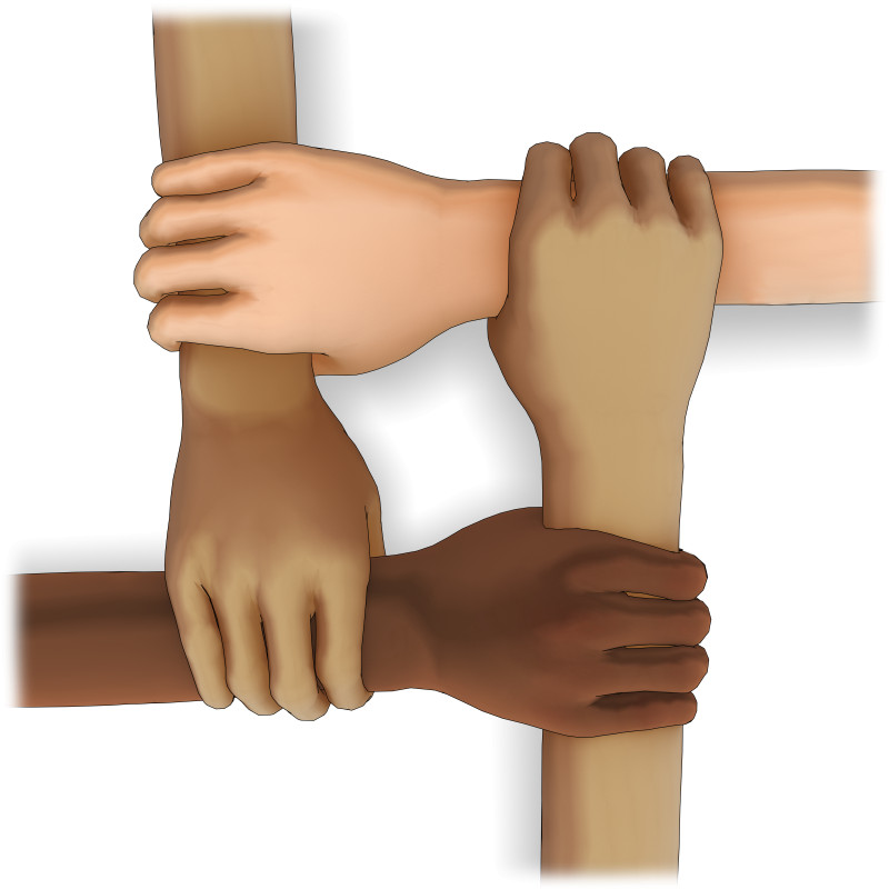 hands unity clipart