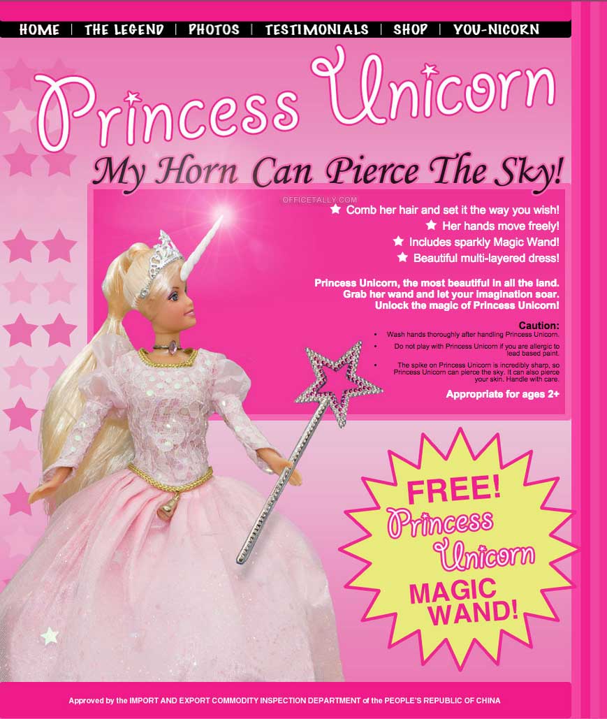 the office princess unicorn