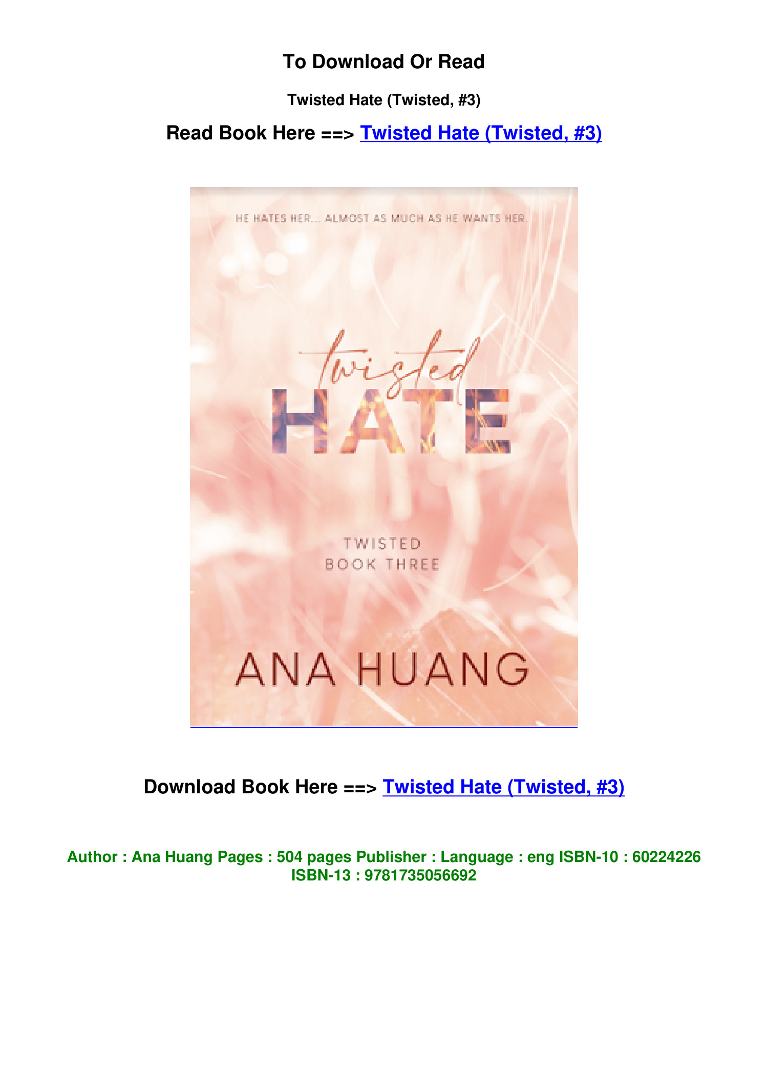 twisted hate epub