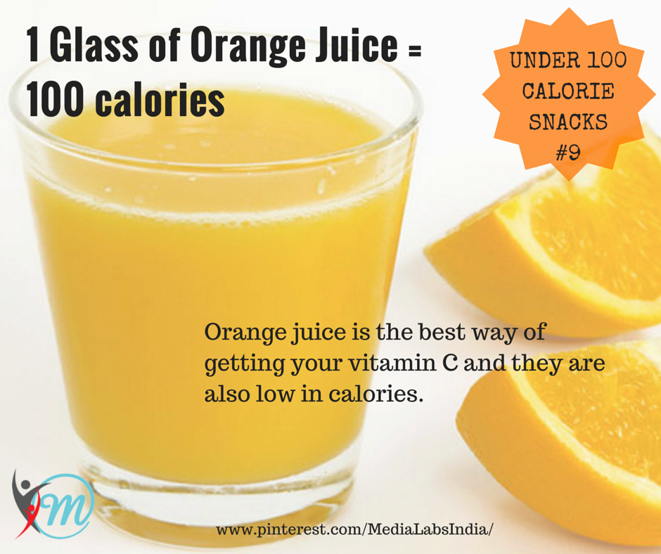 orange juice fresh calories