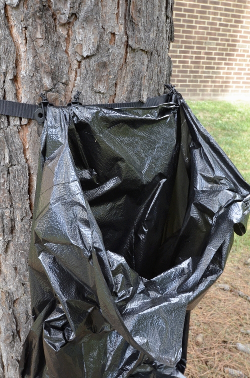 camping garbage bag holder