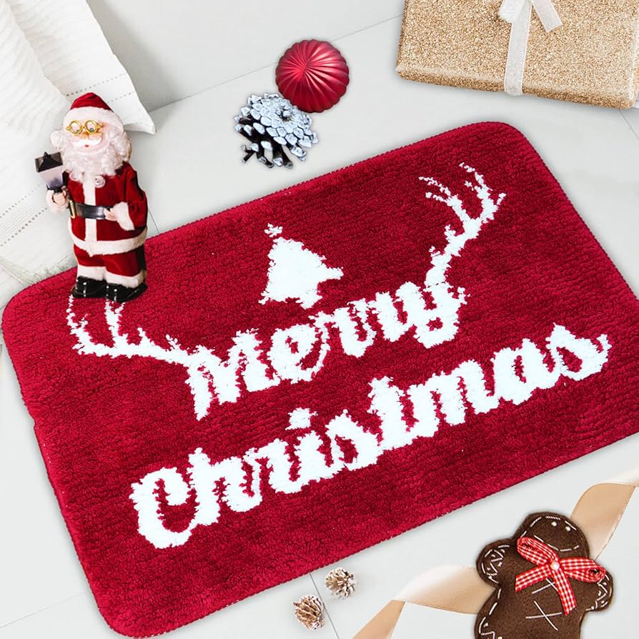 bath mats christmas