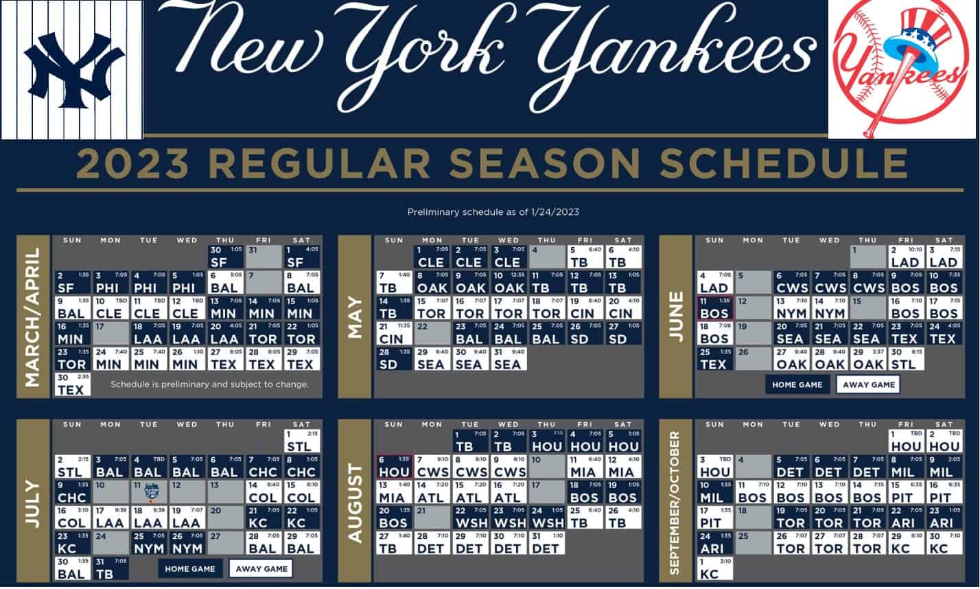 yankees schedule