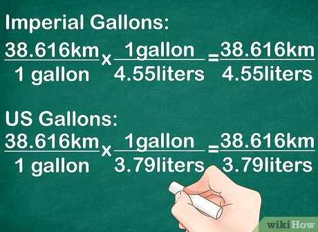 mile to gallon to kilometers per liter