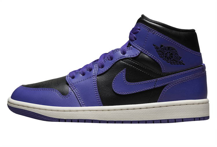 black purple air jordan