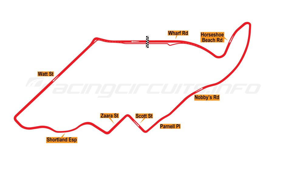 newcastle race track map