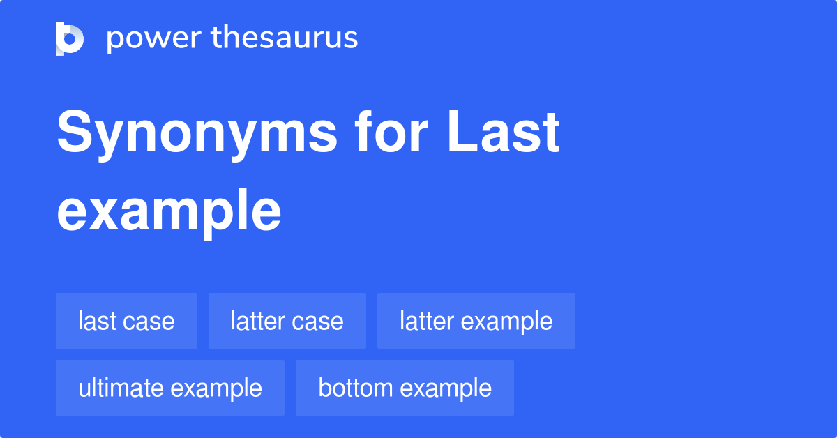 last thesaurus