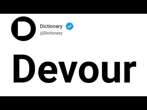 devour meaning in english