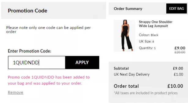 boohoo next day delivery