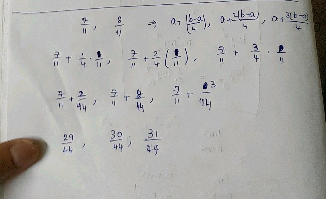 find 3 rational numbers between and