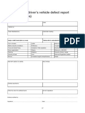 hgv daily check sheet pdf