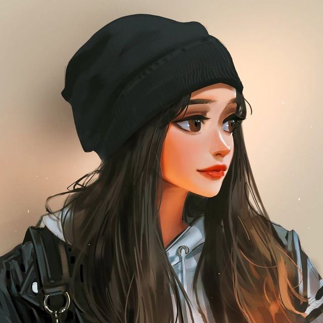 cartoon girl profile picture