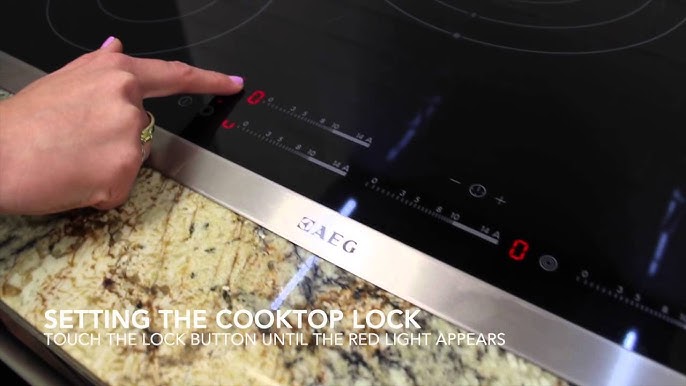 how to unlock aeg induction hob