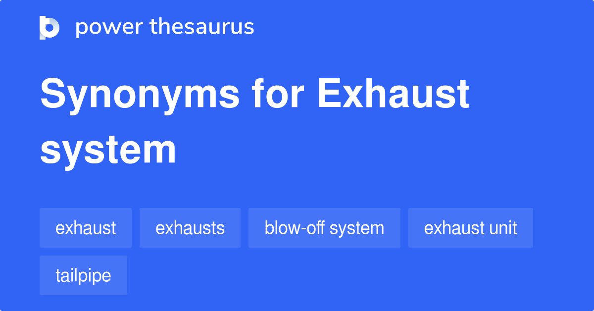 synonym exhaust