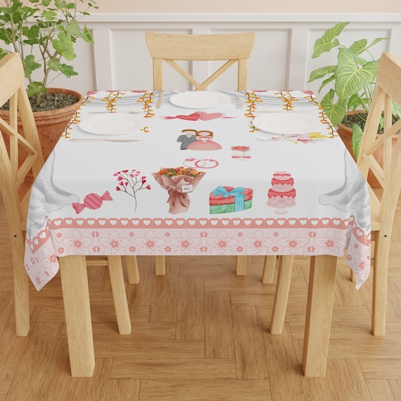 valentine cloth tablecloth