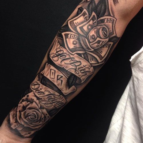 backside forearm tattoos