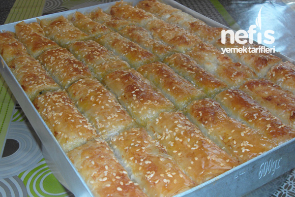 baklavalik yufkadan ispanakli peynirli borek tarifi