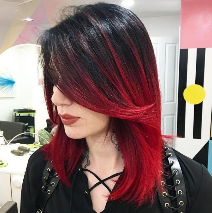 balayage rojo