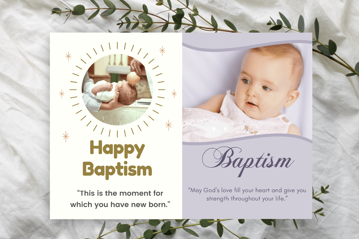 baptism card what to write