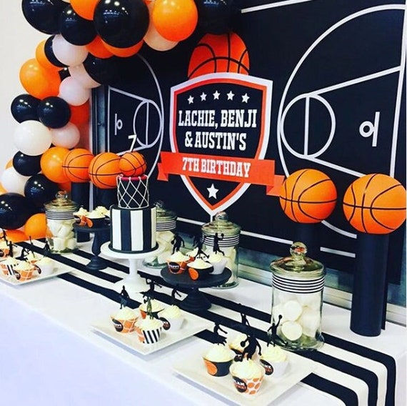 basketball party decorations