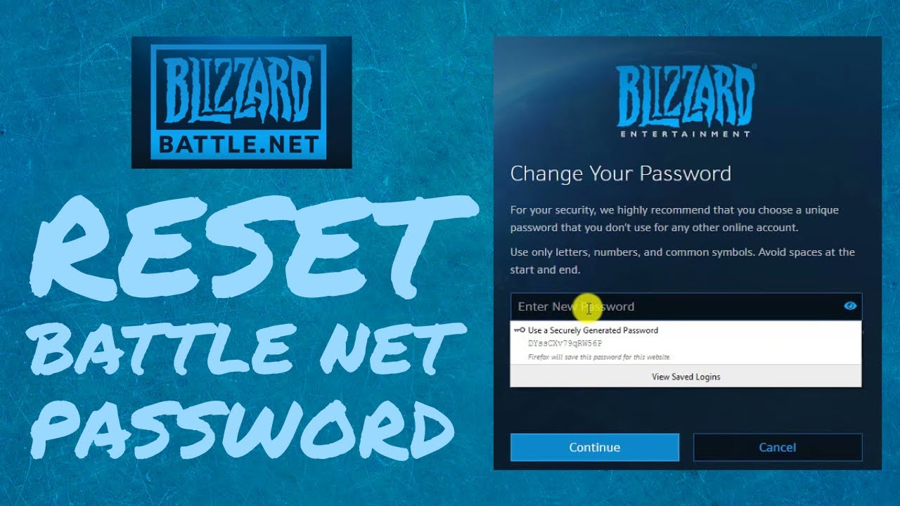 battle net change password