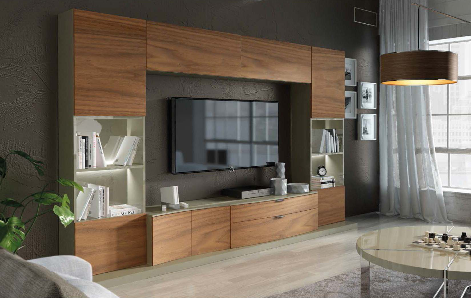 contemporary wall unit entertainment center