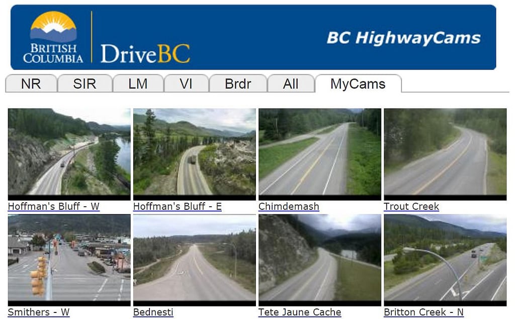 bc highway web cam