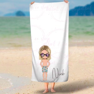 funny beach towels