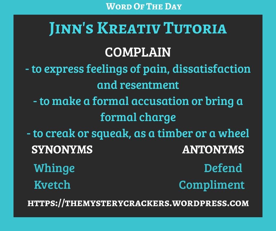 complaint synonym