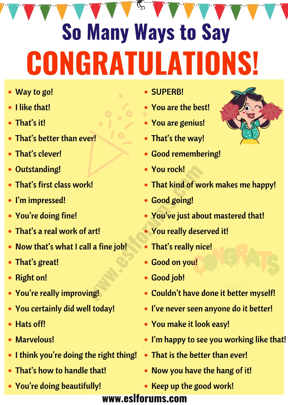 synonyms of congratulations