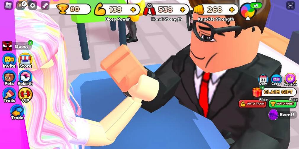 arm wrestling simulator